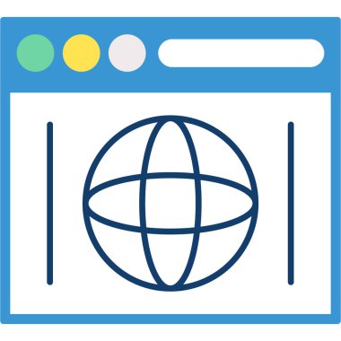 Web Kullanımı için Web Simgesi, Vektör İllüstrasyonu