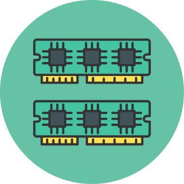 Ram Simgesi, Web Kullanımı için Vektör İllüstrasyonu