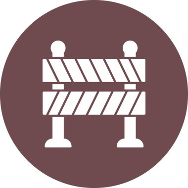 Yol Bariyeri Simgesi, Web Kullanımı için Vektör Resimleri