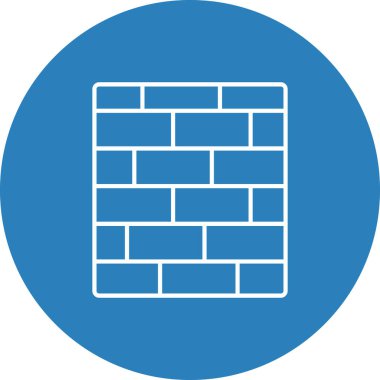 Web Kullanımı için Duvar Simgesi, Vektör İllüstrasyonu