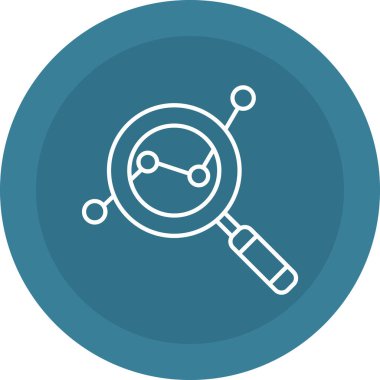 Web Kullanımı için Araştırma Simgesi, Vektör İllüstrasyonu