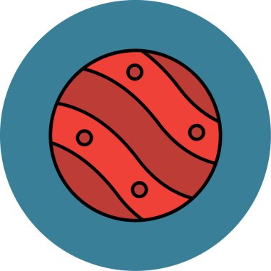 Mars Simgesi, Web Kullanımı için Vektör İllüstrasyonu