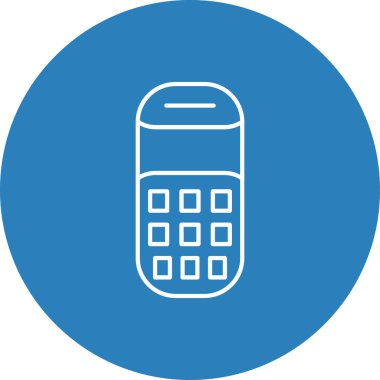 Web kullanımı için Cep Telefonu Simgesi, Vektör İllüstrasyonu