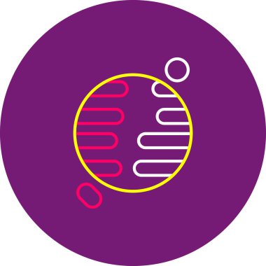 Web Kullanımı için Uranüs Simgesi, Vektör İllüstrasyonu