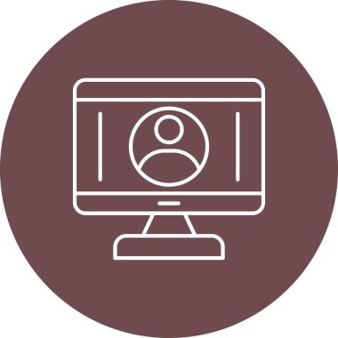 Web Kullanımı için Kullanıcı Simgesi, Vektör İllüstrasyonu