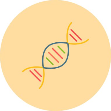 Web Kullanımı için DNA Simgesi, Vektör İllüstrasyonu