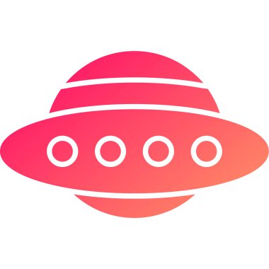 Web Kullanımı için Ufo Simgesi, Vektör İllüstrasyonu