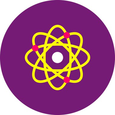 Web Kullanımı için atom Simgesi, Vektör İllüstrasyonu