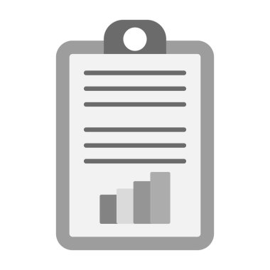 Web Kullanımı için Rapor Simgesi ve Vektör İllüstrasyonu