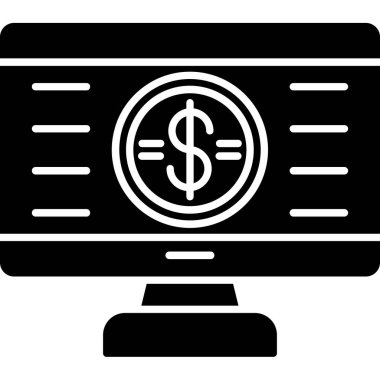 Web kullanımı için Siber Pazartesi Simgesi, Vektör İllüstrasyonu