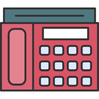 Web kullanımı için Aktarım Telefonu Simgesi, Vektör İllüstrasyonu