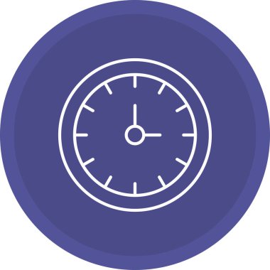 Web Kullanımı için Saat Simgesi, Vektör İllüstrasyonu