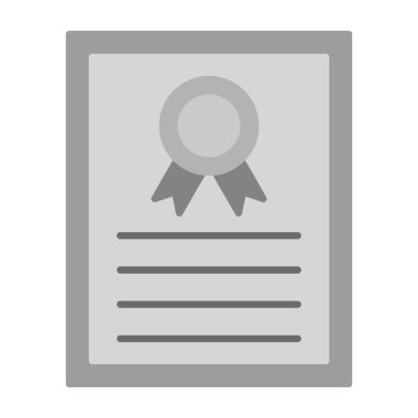 Web Kullanımı için Sertifika Simgesi, Vektör İllüstrasyonu