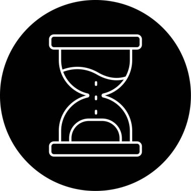 Web Kullanımı için Kum İzleme Simgesi, Vektör İllüstrasyonu