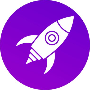 Uzay Roketi Simgesi, Web Kullanımı için Vektör Resimleri