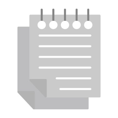 Web Kullanımı için Yapışkan Notlar Simgesi, Vektör İllüstrasyonu