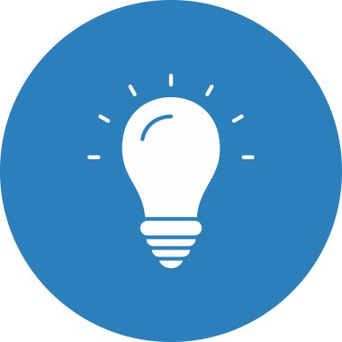 Web Kullanımı için Fikir Simgesi, Vektör İllüstrasyonu