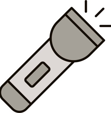 Web Kullanımı için Meşale Simgesi, Vektör İllüstrasyonu