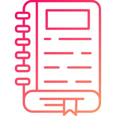 Web Kullanımı için Günlük Simgesi, Vektör İllüstrasyonu