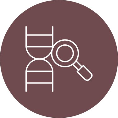 Web Kullanımı için DNA Simgesi, Vektör İllüstrasyonu