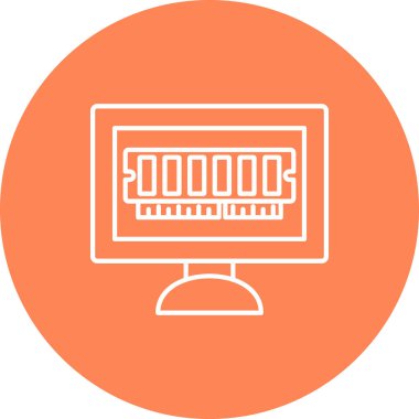 Ram Simgesi, Web Kullanımı için Vektör İllüstrasyonu