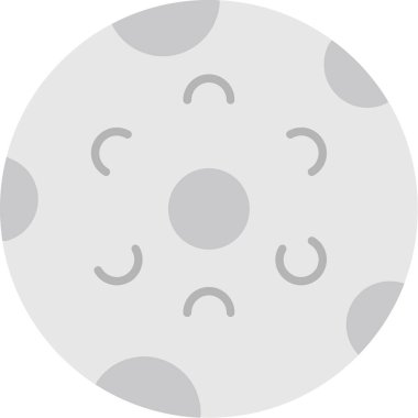 Web Kullanımı için Ay Simgesi, Vektör İllüstrasyonu