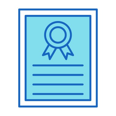 Web Kullanımı için Sertifika Simgesi, Vektör İllüstrasyonu