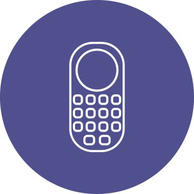 Web kullanımı için Cep Telefonu Simgesi, Vektör İllüstrasyonu