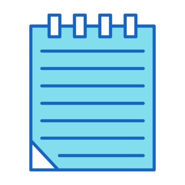 Web Kullanımı için Not Simgesi, Vektör İllüstrasyonu