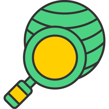 Web Kullanımı için Araştırma Simgesi, Vektör İllüstrasyonu