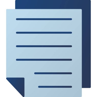 Web Kullanımı için Not Simgesi, Vektör İllüstrasyonu