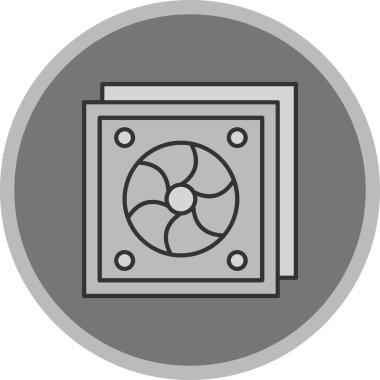 Web Kullanımı için Fan Simgesi, Vektör İllüstrasyonu