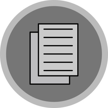 Web Kullanımı için Notlar Simgesi, Vektör İllüstrasyonu