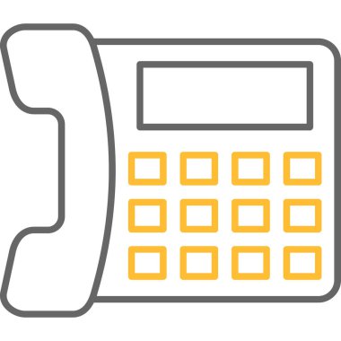 Web Kullanımı için Telefon Simgesi, Vektör İllüstrasyonu