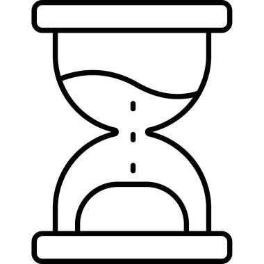 Kum İzleme Simgesi, Web Kullanımı için Vektör İllüstrasyonu