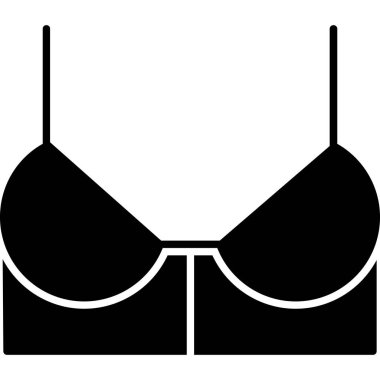 Web Kullanımı için Sütyen Simgesi, Vektör İllüstrasyonu