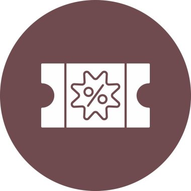 Web Kullanımı için Kupon Simgesi, Vektör İllüstrasyonu