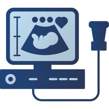Web kullanımı için Ultrason Simgesi, Vektör İllüstrasyonu