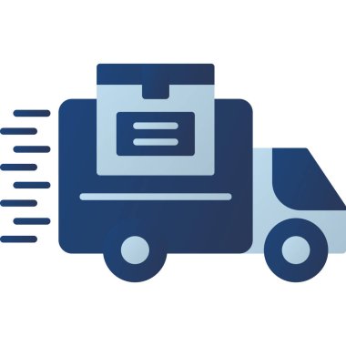 Web kullanımı için Taşıma Aracı Simgesi, Vektör İllüstrasyonu