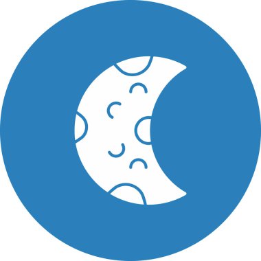 Yarım Ay Simgesi, Web Kullanımı için Vektör İllüstrasyonu