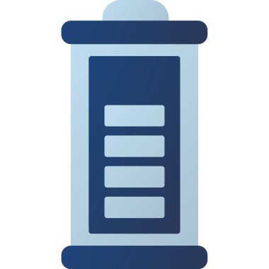 Web kullanımı için Pil Simgesi, Vektör İllüstrasyonu