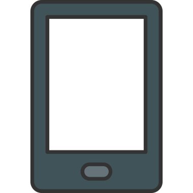 Web Kullanımı için Tablet Simgesi, Vektör İllüstrasyonu