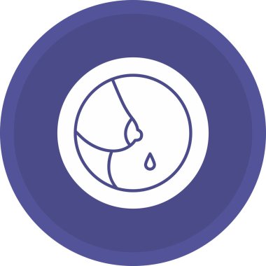 Web kullanımı için Emzirme Simgesi, Vektör İllüstrasyonu