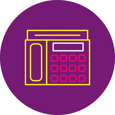 Web kullanımı için Aktarım Telefonu Simgesi, Vektör İllüstrasyonu