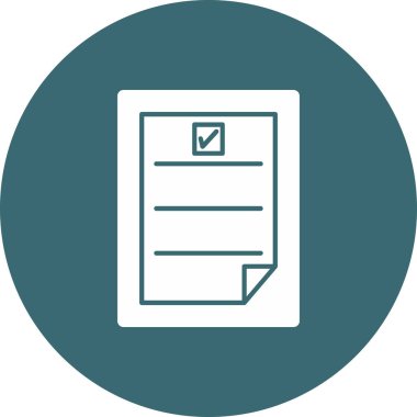 Web Kullanımı için Görev Simgesi, Vektör İllüstrasyonu