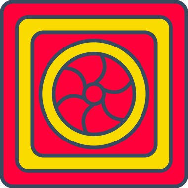 Web Kullanımı için Fan Simgesi, Vektör İllüstrasyonu