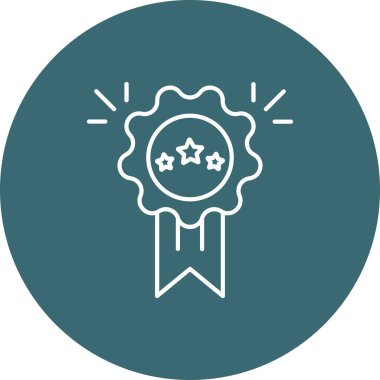 Web Kullanımı için Ödül Simgesi, Vektör İllüstrasyonu