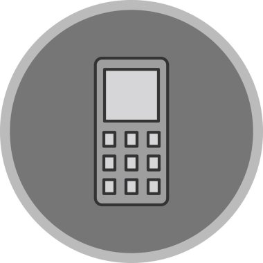 Web kullanımı için Cep Telefonu Simgesi, Vektör İllüstrasyonu