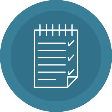 Web Kullanımı için Görev Simgesi, Vektör İllüstrasyonu