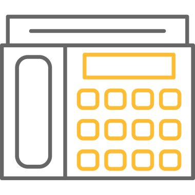 Web kullanımı için Aktarım Telefonu Simgesi, Vektör İllüstrasyonu